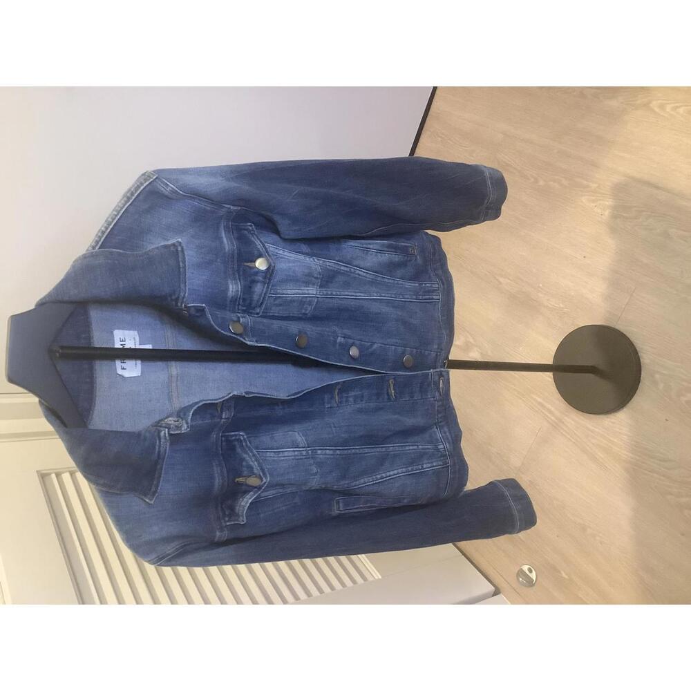 FRAME Denim Jacket M Medium Wash Classic Laid Back Neutral All Occasion Casual